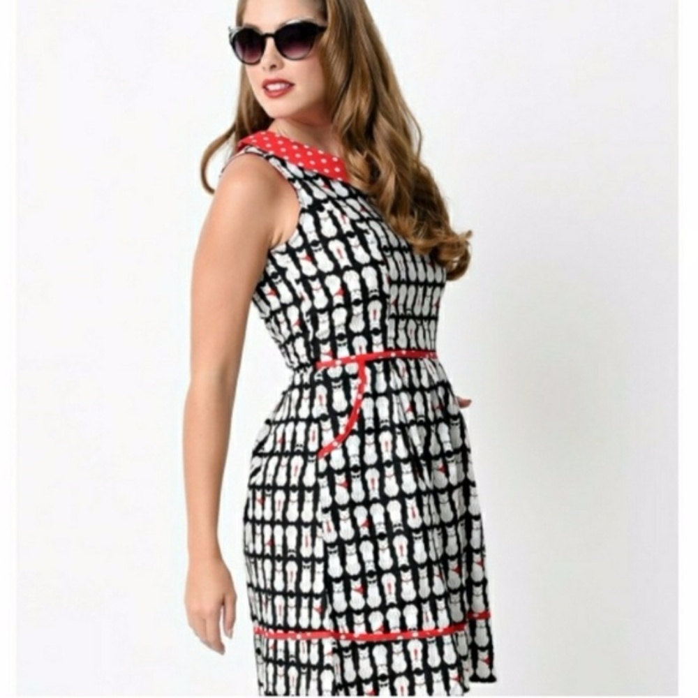 Modcloth - Cool Cats Dot Dress